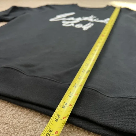 Eastside Golf Core Fleece Crew Script Logo Black Men Sweatshirt Size M NEW - Picture 7 of 10